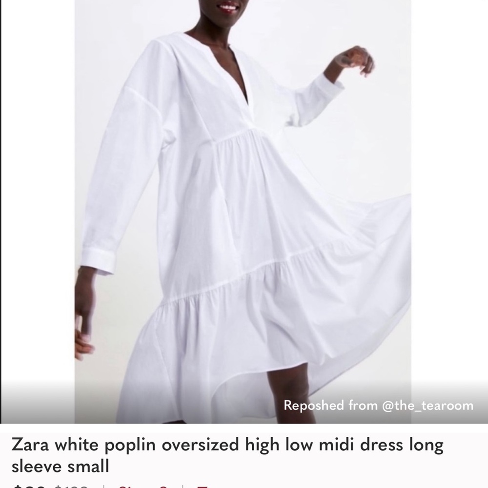 Zara high low dress